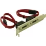 Delock Chapa de slot interna 2x SATA para 2x eSATA externo (65116)