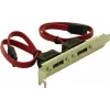 Delock Chapa de slot interna 2x SATA para 2x eSATA externo (65116)