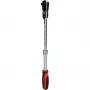 KS Tools 3/8 polegadas SlimPOWER Catraca telescópica com cabeça articulada, 72 dentes, libertação rápida, 280-430 mm 914.3820