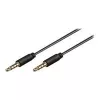Wentronic Goobay Cabo de ligação jack 3,5 mm, preto, 2 m - ficha jack 3,5 mm (4 pinos, estéreo) para ficha jack 3,5 mm (4 pinos, estéreo) (63830)