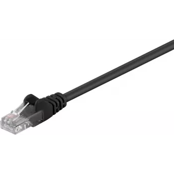 Wentronic Goobay cabo de rede CAT 5e, U/UTP, preto, 5 m - CCA alumínio revestido a cobre (68651)