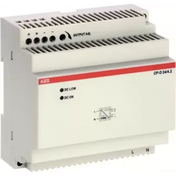 ABB CP-D 24/4.2 fonte de alimentação para calha DIN 24V DC 4,2A 100,8W 1 fase 1SVR427045R0400
