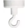 FRANKEN íman com gancho HM25, 4 kg força de fixação, 25 mm diâmetro, branco, 1 unid.