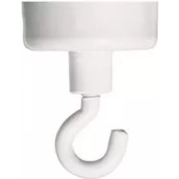 FRANKEN íman com gancho HM25, 4 kg força de fixação, 25 mm diâmetro, branco, 1 unid.