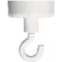 FRANKEN íman com gancho HM25, 4 kg força de fixação, 25 mm diâmetro, branco, 1 unid.