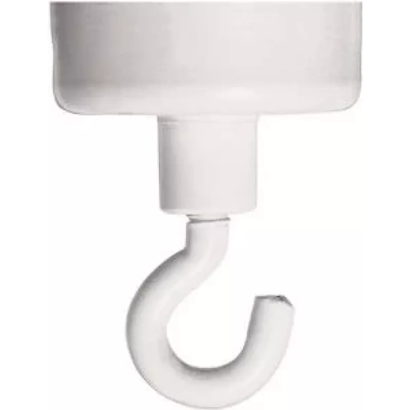 FRANKEN íman com gancho HM25, 4 kg força de fixação, 25 mm diâmetro, branco, 1 unid.