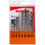 Fischer D-S 543027 conjunto de brocas helicoidais para pedra 8 peças