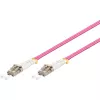 Wentronic 95938 cabo patch de fibra ótica multimodo LC para LC, rosa
