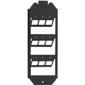 Rutenbeck KMK-GT 3 Módulo cego com inserto para caixas de chão, 9 portas, preto RAL 9005 17000033