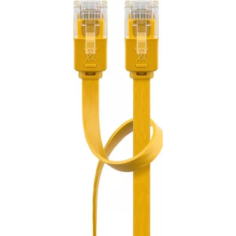 Wentronic Cabo de rede RJ45 CAT6 0,5m, U/UTP, amarelo 96396