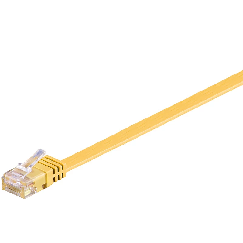Wentronic Cabo de rede RJ45 CAT6 0,5m, U/UTP, amarelo 96396