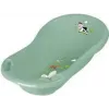 keeeper kids Banheira para bebé Maria Funny Farm, Nordic Green, com tampão e dois compartimentos de arrumação, polipropileno 1842631506300