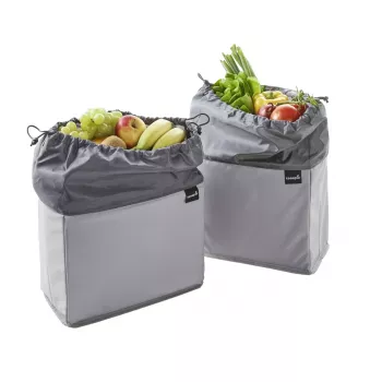 keeeper neo Saco para fruta e legumes, 13 litros, grafite, fecho de cordão, poupa espaço 1429582600000