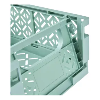 Caixa dobrável mini fritzi keeeper, tamanho L, Nordic Green, 9,6 litros, caixa de arrumação decorativa dobrável, apta para alimentos, 1 unid. 1023431500000