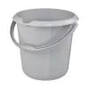 Balde de limpeza redondo keeeper mika eco, 10 litros, cinzento-pedra, 100% plástico reciclado, asa ergonómica 1171015000000