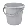 Balde de limpeza redondo keeeper mika eco, 10 litros, cinzento-pedra, 100% plástico reciclado, asa ergonómica 1171015000000