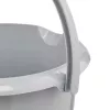 Balde de limpeza redondo keeeper mika eco, 10 litros, cinzento-pedra, 100% plástico reciclado, asa ergonómica 1171015000000