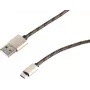 Cabo USB 2.0 SHIVERPEAKS S-Conn, USB-A para Micro-USB B, 0,9 m, castanho 14-50079