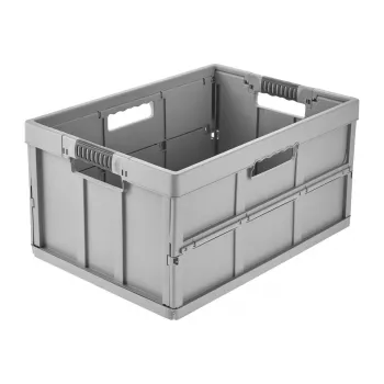 Caixa dobrável profissional benno keeeper, 45 litros, Nordic Grey, caixa de arrumação dobrável com asas macias, carga de 50 kg 1023713000000