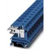 Barra de terminais seccionadora N Phoenix Contact 3006166 UIKN 16 BU - azul, 16 mm², ligação por parafuso