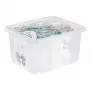 Caixa de arrumação keeeper karolina Stitch, 24 litros, caixa giratória/empilhável com tampa, PP, transparente, 1 unid. 1223700131900