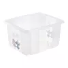 Caixa de arrumação keeeper karolina Stitch, 24 litros, caixa giratória/empilhável com tampa, PP, transparente, 1 unid. 1223700131900