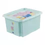 Caixa de arrumação keeeper karolina Peppa Pig, 24 litros, caixa giratória/empilhável com tampa, PP, aquamarina, 1 unid. 1223762433600