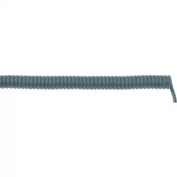 Cabo espiral LAPP UNITRONIC SPIRAL LiF2Y11Y, 4 x 0,25 mm², 200 mm recolhido / 800 mm estendido, cinzento 73220351