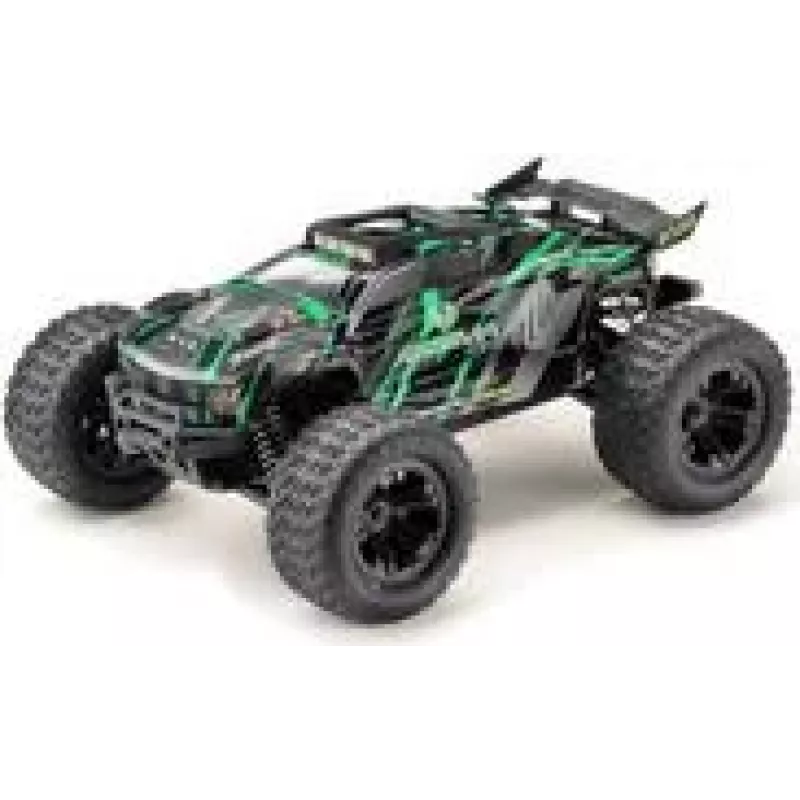 Truggy elétrico Absima Mini AT 1:16 4WD Brushed RTR verde/cinzento (16021)