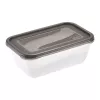keeeper fredo fresh Conjunto de recipientes de armazenamento de alimentos, 2 x 3,3 L, retangular, transparente com tampas cinzentas 3068082700000
