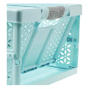 keeeper Caixa dobrável profissional lea, 32 litros, Aquamarin, capacidade de carga 30 kg, pegas Soft-Grip, PP/TPE, 1 unid. 10296624000NN