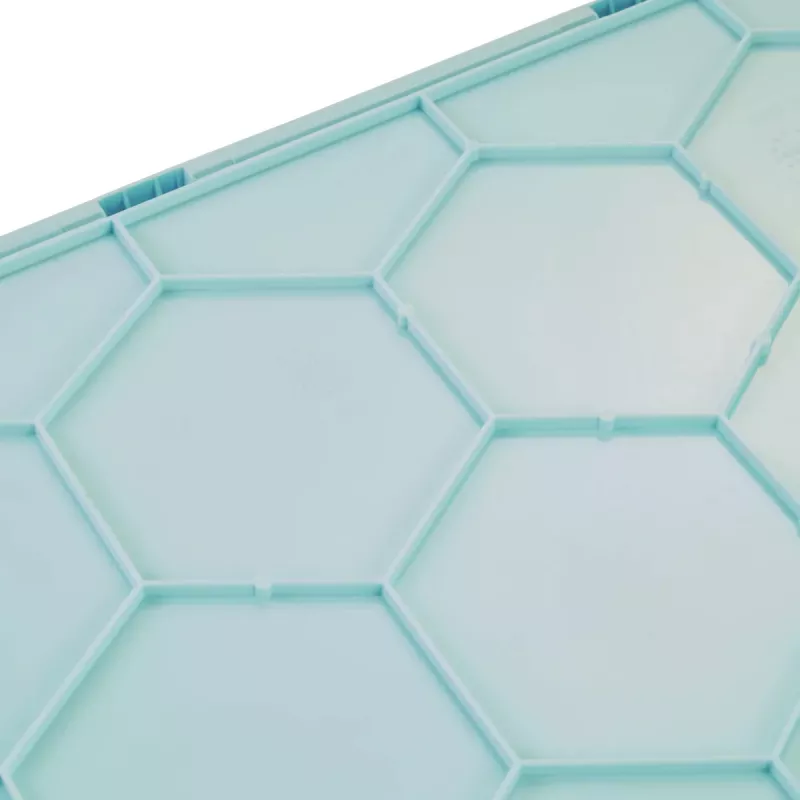 keeeper Caixa dobrável profissional lea, 32 litros, Aquamarin, capacidade de carga 30 kg, pegas Soft-Grip, PP/TPE, 1 unid. 10296624000NN