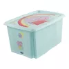 keeeper karolina Peppa Pig Caixa de armazenamento, 45 L, Aquamarin, com tampa, empilhável 1223962433600