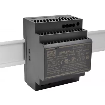 EXSYS EX-6974 Fonte de alimentação para calha DIN 100-240V AC para 24V DC 92W