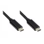 EXSYS EX-K1585-2.0 cabo USB-C 2 m, USB 3.2 Gen 1, preto
