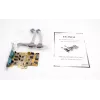 EXSYS EX-45034 Placa PCIe serial RS-232/422/485 de 4 portas (FTDI)