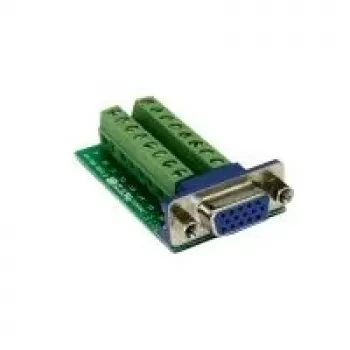 EXSYS EX-49020 Adaptador de cabo VGA 16-Pin verde - prateado
