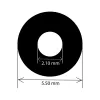 EXSYS Cabo adaptador conector fêmea DC 5,5x2,1mm para bloco de terminais de 2 pinos com botão, 15cm EX-49141