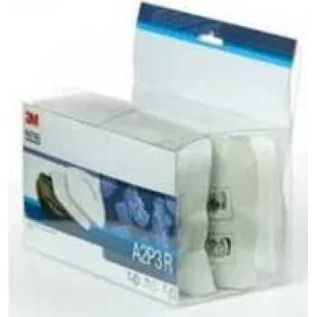 3M Recarga de filtro 5535 para conjunto de máscaras respiratórias (5535), filtro de partículas P2 R, 2 filtros e 2 suportes