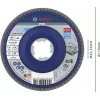 Bosch X-LOCK disco de lixa de lamelas 115 mm G 60 para metal, angular, X571 Best for Metal 2608621763