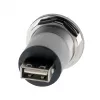 EXSYS EX-49191 Adaptador USB 2.0 de encastrar, USB-A fêmea para USB-A fêmea, metal