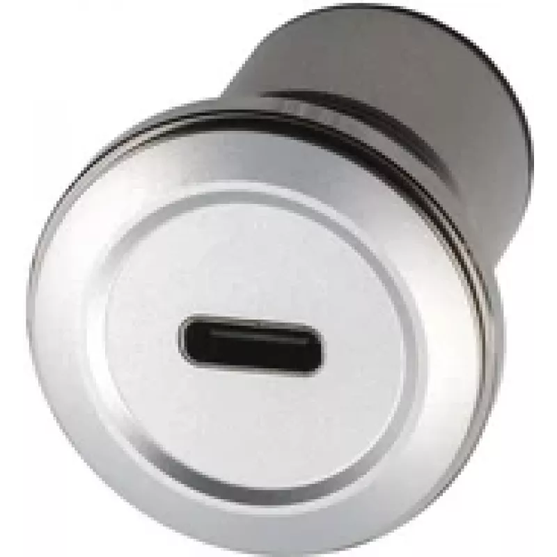 EXSYS EX-49194 Adaptador de encastrar metálico, USB-C fêmea para USB-A fêmea
