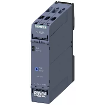 Siemens SIRIUS 3RN2 Relé de proteção térmica de motor 3RN2011-1BA30, 24 V AC/DC, 1 NA + 1 NF, terminais de parafuso, calha DIN
