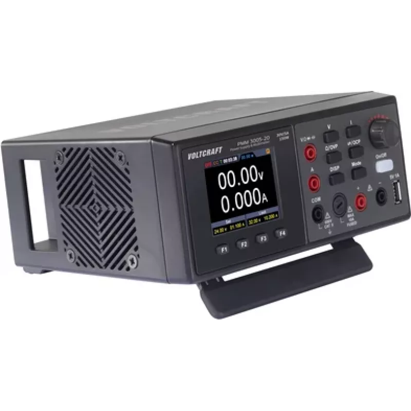 Voltcraft PMM 3005-20 Multímetro digital com fonte de alimentação integrada, CAT II 600 V, 20000 counts, 0-30 V / 5 A