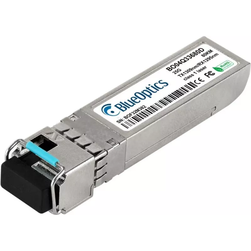 BlueOptics SFP28 25G BX-D 80km LC Simplex Transceptor para Cisco SFP28-25G-BX-D-80KM-CS-BO