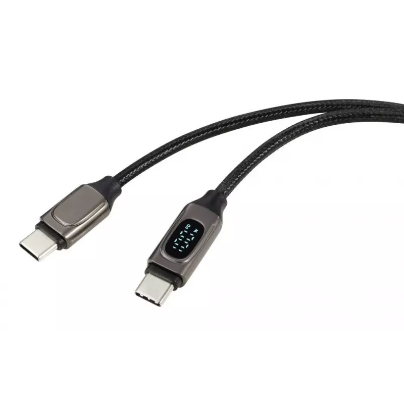 Renkforce Cabo USB-C para USB-C 2.0, 2 m, prateado (metálico) RF-6249498