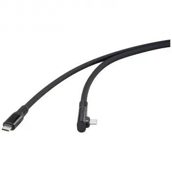Renkforce Cabo USB4 USB-C para USB-C 1 m preto 8K UHD ficha magnética RF-6438138