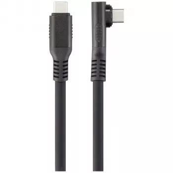 Renkforce Cabo USB4 USB-C para USB-C 1 m preto 8K UHD ficha magnética RF-6438138