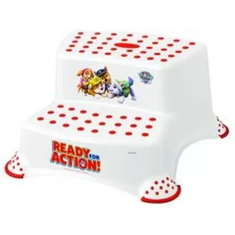 keeeper kids Igor Paw Patrol Degrau de 2 níveis, branco com estampa, capacidade de carga 120 kg, antiderrapante 1003210013700