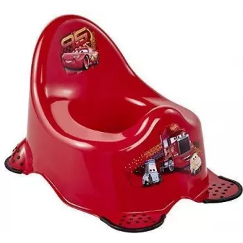 keeeper kids Adam Cars Bacio para bebé, vermelho-cereja com estampa, pés de borracha antiderrapantes, 1 unid. 1867040117100